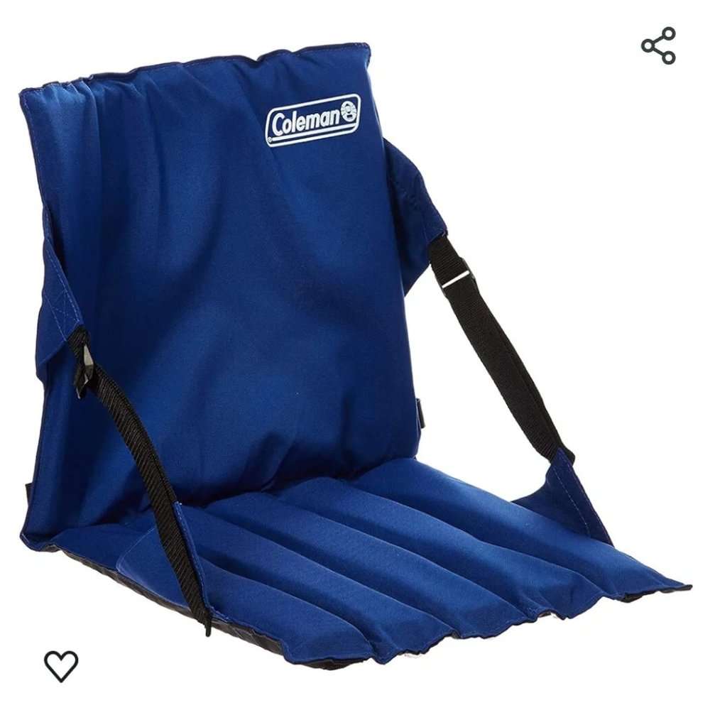 2 Used Coleman Portable Stadium Seat Cushion with Backrest